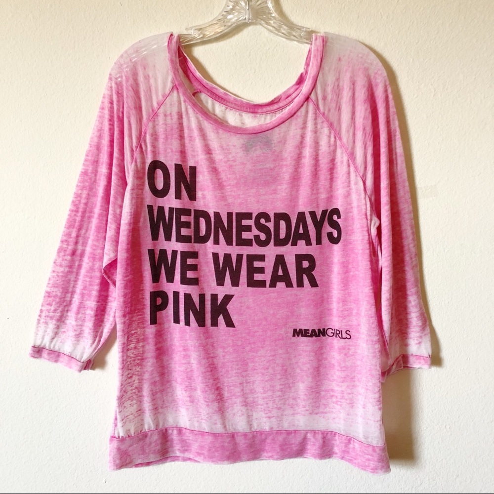 Mean Girls Wednesdays graphic burnout top